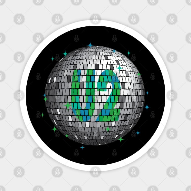 U2 Disco Ball | Green Magnet by Rad Love